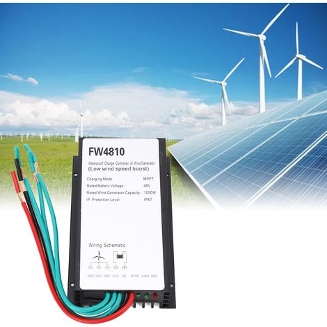 Wasserdichter Laderegler FW4810 für 48V, 1000W Windkraftanlagen, MPPT (1/5)