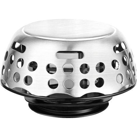 Bouchon de vidange de baignoire – Bouchon de baignoire, bouchon récupérateur de cheveux et couvercle de filtre escamotable pour remplacer le levier de levage à pédale (1/5)