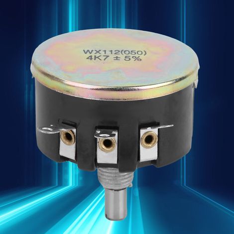 Spiralpotentiometer mit einzelner Drehscheibe, Wx112(050), 4,7 kΩ, Leistung 5 W (1/5)