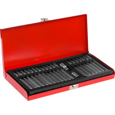 Coffret de 40 embouts avec porte-embouts en acier S2, qualité 35 mm 75 mm Vorstahl (1/5)