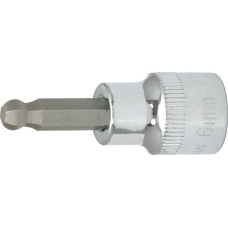 3/8" Douilles tournevis 6 pans intérieur CHROMEplus,Kugelkopf,4mm (1/2)