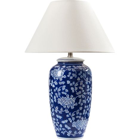 Tischlampe ANGELES Porzellan Blau (1/5)