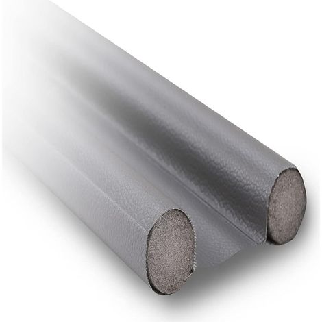 Joint d'étanchéité pour bas de porte - Cuir et mousse EPE - Adapté portes 3,5 à 4,5 cm d'épaisseur - Fente 0,5 à 2 cm - 1 pièce (1/5)