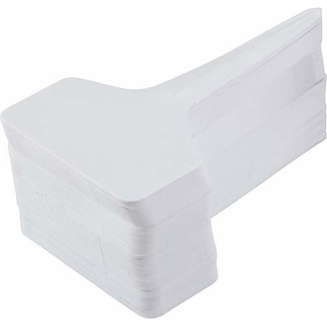 Etiquettes Plantes, Etiquette Semis,120x Etiquette Potager de type T(6 x 10 cm),imperméables étiquettes,Etiquetage Réutilisable-Contenants et Accessoires Pour Plantes. (Blanc60) (1/4)