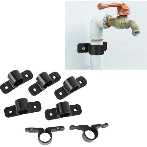 PEX/CPVC/Kupfer-Befestigungsschelle – 50 Klemmen mit Schrauben und Dübeln – Robustes Kunststoffmaterial für 1/2-Zoll-Rohre (1/5)