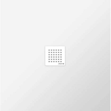 Polysan Flexia - Plato de ducha 100x100 cm, blanco 71552