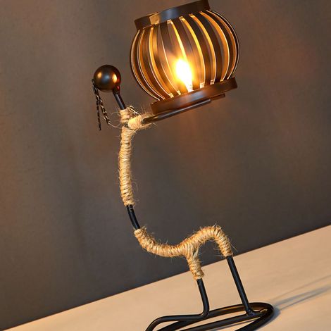 Bougeoir créatif et personnalisé de style européen, décoration de table de restaurant de style nordique, décoration de comptoir de bar, bougeoir style G (1/5)