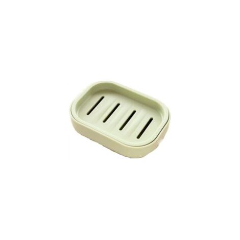 Nuovo portasapone da bagno con coperchio, ideale per casa, doccia, viaggi ed escursioni. Portasapone in plastica (colore: verde). - Crezuo