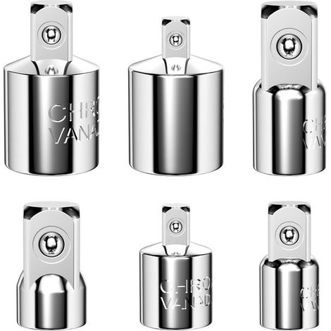 Steckschlüsseladapter, Ratschenadapter, Steckschlüsseladapter, Adapter von 1/4" auf 3/8", 1/2" auf 3/8", 3/8" auf 1/4", 3/8" auf 1/2", 1/2" auf 1 (1/5)