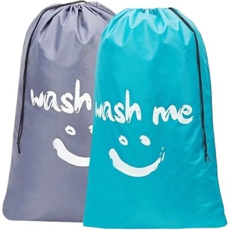 Bardusch - Sac à linge indispensable en voyage, grand organisateur de vêtements sales lavables, se glisse facilement dans un panier à linge. (1/4)