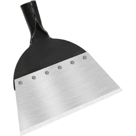 Pelle de nettoyage de jardin pelle plate en acier multifonctionnelle pour la plantation et le désherbage du sol outils agricoles pelle désherbage 1 pièce argent noir taille 2125.5cm