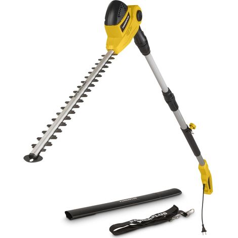 Taille-haie télescopique 550W – Lame 55 cm à double tranchant – Capacité de coupe 20 mm – Tête pivotante 7 positions – Powerplus - POWXG2044