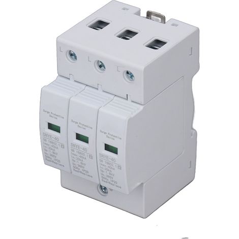 Parafoudre 3P 385V - Haute capacité, réponse ultra-rapide et ignifuge - Protection pour installation électrique domestique (1/5)