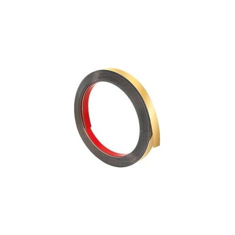 Lntyq 20 mm x 5 m Bande de Garniture Or, Moulure Décorative Flexible Autocollante, Inox Bande Décorative Dorée, Moulure Murale Bandes Décoratives, Adhesif Mural Decoratif Moulures pour Plafonds, Sols (1/5)