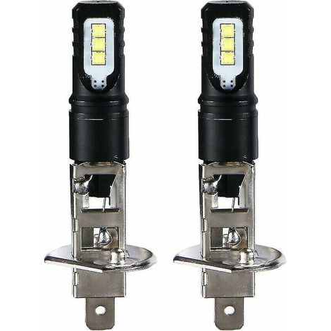 2x H1 6000k Superhellweiß 6000lm LED-Scheinwerfer-Kit mit Fernlicht - Crezuo