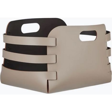 COLOMBO DESIGN Cestino Riga Cappuccino/Choco, 27X36 H25 serie ADJ codice prod: BADJ9687-0406