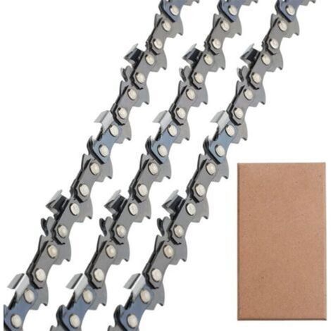 Lot 3 chaînes tronçonneuse 3/8\
