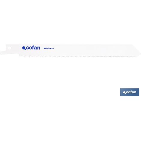Lame de scie alternative bimétallique 130 mm, 18 dents par pouce, lot de 5 unités (1/4)