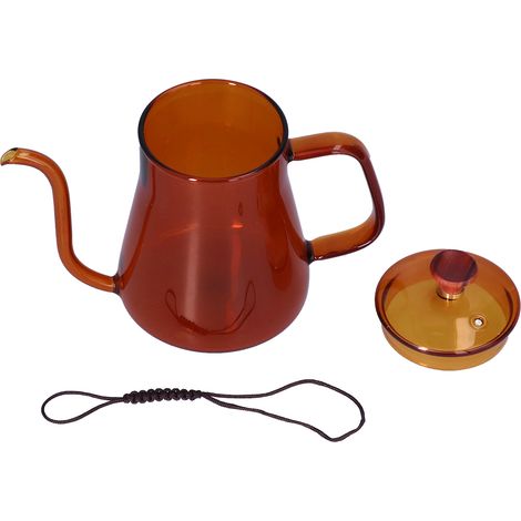 Bouilloire à Long Bec Grande Capacité Résistante à la Chaleur Facile à Nettoyer Cafetière