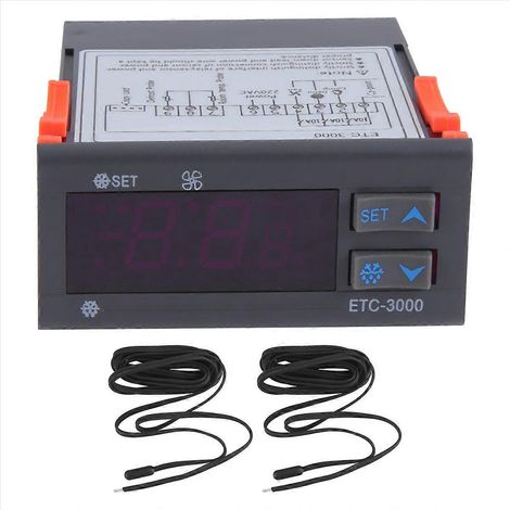 ETC-3000 Thermostatregler für Kühlschränke, präziser Temperaturregler (1/5)
