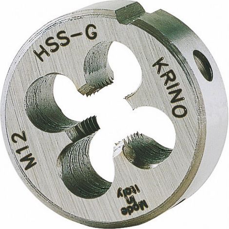 Filiera Tonda Hss M12 Passo 1,75 D 38 Mm (1/2)