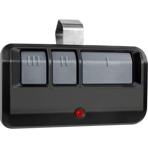 Apriporta da garage universale a 3 canali con 3 pulsanti e pulsante di apprendimento (viola, arancione, rosso, verde, giallo), compatibile con Liftmaster, Chamberlain e Craftsman.