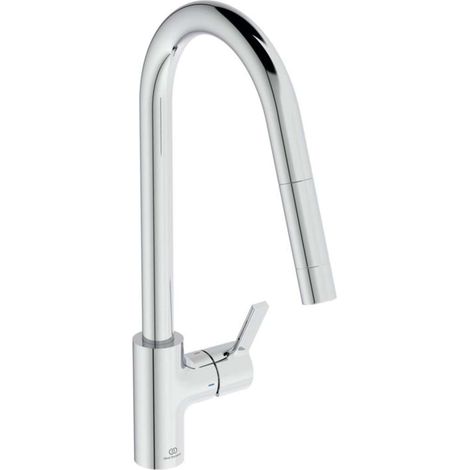 Robinet de cuisine avec douchette IDEAL STANDARD Gusto chromé (1/5)