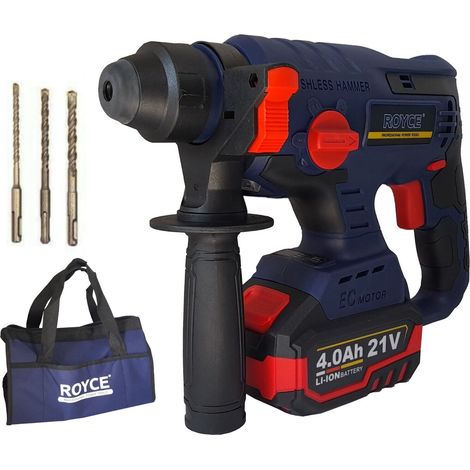 Trapano scalpellatore a batteria martello demolitore SDS PLUS 4Ah 21V 89862 (1/4)