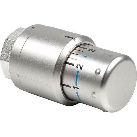 Kermi Thermostatkopf Edelstahl-Optik