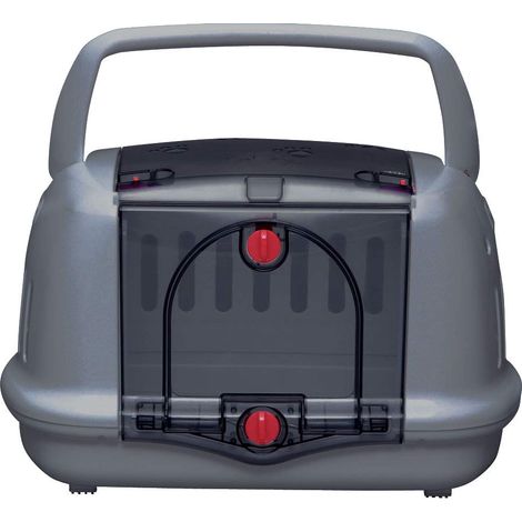 Iris Ohyama, Sac de transport 2 encoches latérales 2 ouvertures pour chat, chien, rongeur - Pet House & CarryP-HC480, Gris
