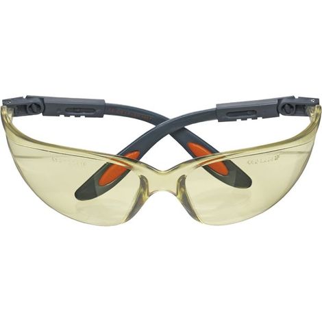 Gafas de seguridad de policarbonato con lentes amarillas. (1/2)