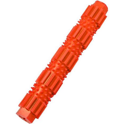 Tige molaire orange durable pour chien en TPR, compatible avec le nettoyage des dents (1/5)