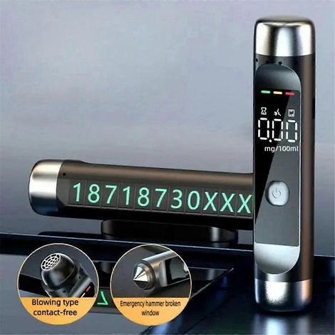 Testeur d'alcoolémie portable avec écran LCD pour conduite en état d'ivresse (1/5)