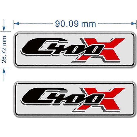 Emblème, logo et autocollant pour carénage de BMW C400X, C400GT et C 400 GT X kit de décoration pour motos et scooters. (1/5)