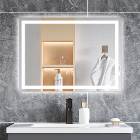 Razor Socket LED Mirror,Anti-fog,Bluetooth,Infinitely Dimmable,Power Failure Memory