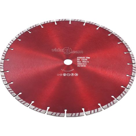 Disque de coupe diamanté avec turbo Acier 350 mm CFW32554 (1/4)