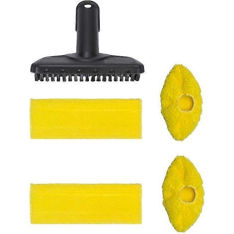 Ensemble de brosse et chiffon en microfibre pour nettoyeur vapeur Karcher SC1 SC2 SC3 SC4 SC5 - Pièce de rechange pour embout manuel (1/5)