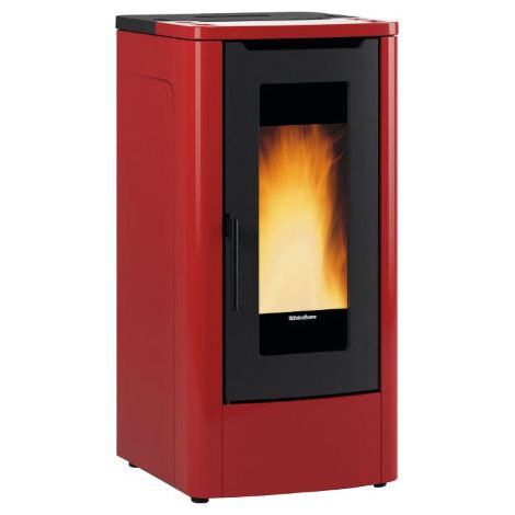Extraflame 1295200 TEOREMA 5.0 EVO Stufa a pellet ventilata 12,0 kW 344 m³ Classe A+ 5 stelle colore Bordeaux