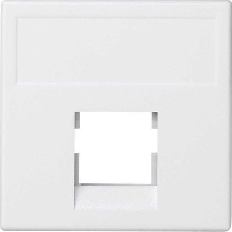 Placa K45 sin guardapolvo con 1 conector amperimetro blanco nieve SIMON K076/9