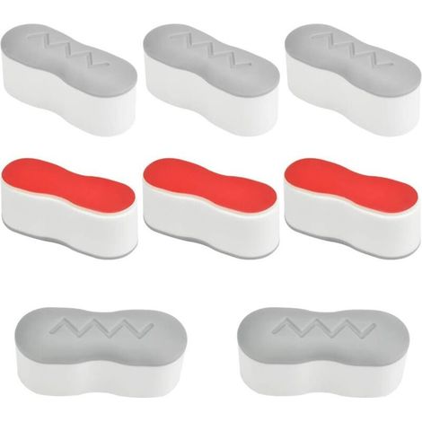 8 Pièces Patins Antidérapants pour Abattant de WC – Tampons Universels Adhésifs 4,5 x 1,8 x 2 cm pour Siège de Toilette – Maison Hôtel Restaurant