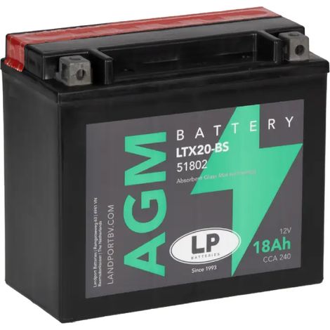 Batería de Moto 18Ah 12V LP LTX20-BS