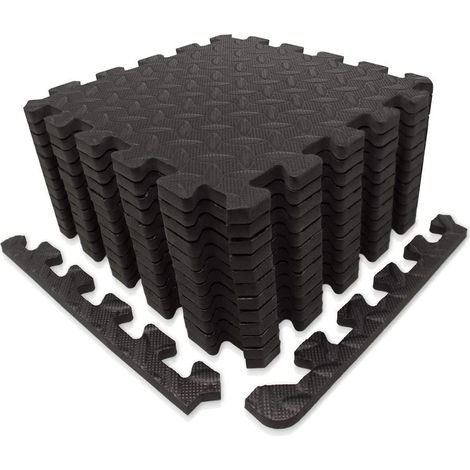 Tapis De Sol Puzzle - Mousse Épaisse Imperméable Pour Salle De Sport Garage Et Piscine - Lot De 6 Pièces (1/5)