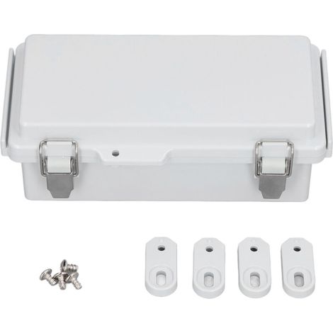 Jeffergarden Boîtier électrique étanche en ABS et acier inoxydable, boîtier de jonction extérieur pour appareils électroniques à monter soi-même, IP67 (1/5)