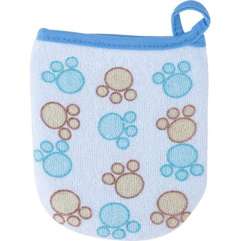 2 moufles de douche pour bébé, motifs dessins animés, éponge douce en coton et ressort, 10,5 x 13 cm, pour nouveau-nés et enfants (1/5)