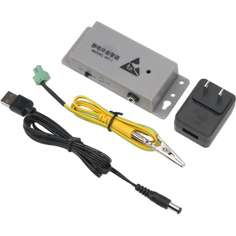 Bracelet antistatique électronique de surveillance en ligne, alarme de poste de travail, prise américaine 100-240 V (1/5)
