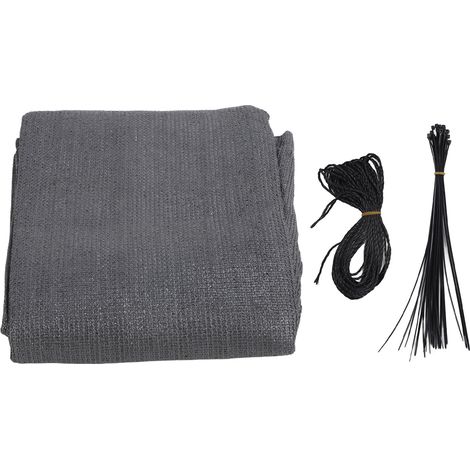 Écran d'intimité pour balcon en HDPE résistant aux UV, idéal pour terrasse, patio, jardin et piscine, couleur gris foncé. (1/5)