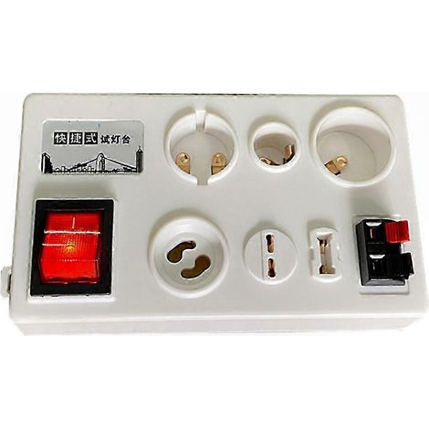Testeur d'ampoules LED et LCD 12 emplacements pour douilles E27 B22 E14, outil multifonction de contrôle de lampes (1/5)