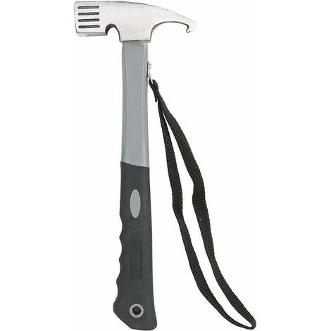 Campinghammer, Campingklöppel, Zelthering-Zieher, multifunktionaler Hammer aus hochkohlenstoffhaltigem Aluminium mit Zelthering-Ziehering für Outdoor-Camping (1/5)