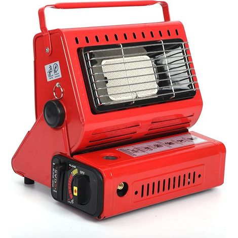 Chauffage à gaz céramique portable extérieur – Allumage piézoélectrique – Corps pivotant – Régulation température – Compatible bidons gaz standards (1/5)