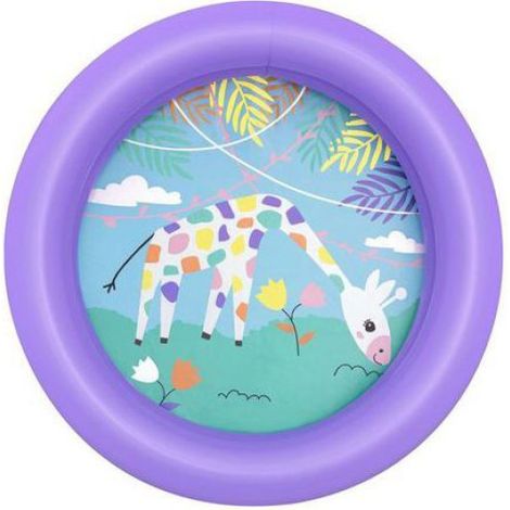 Piscine Gonflable - 61 x 15 cm - Pour Enfants À Partir De 2 Ans - Capacité 21 L - PVC - Violet - 1 Unité (1/4)